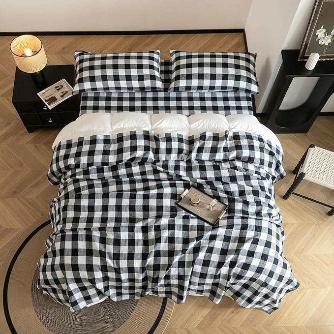 Linen Bed Sheet Set - King - 4 Piece
