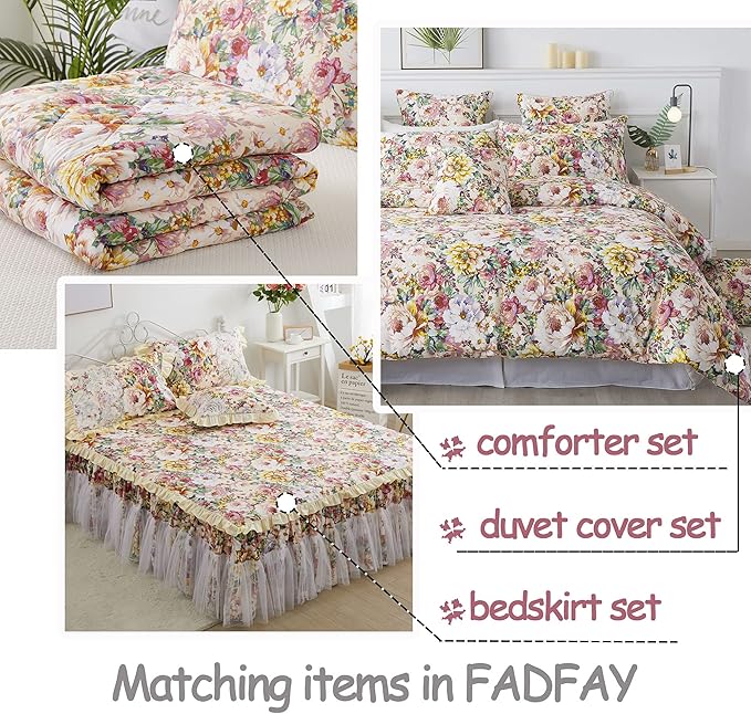 100% Cotton Bed Sheet Set - Queen - 4 Piece