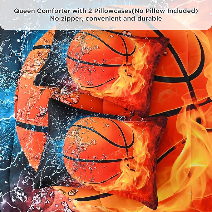 Microfiber Comforter Set - Queen - 90 x 90 in - 3 Piece