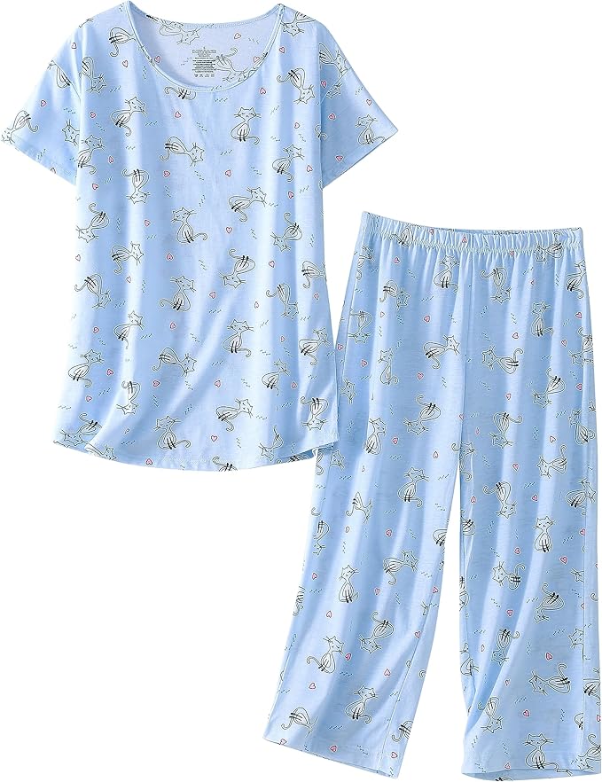 Women's Capri Pajama Set - 2 Piece