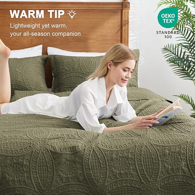 Quilt Set - Full - 3 Piece
