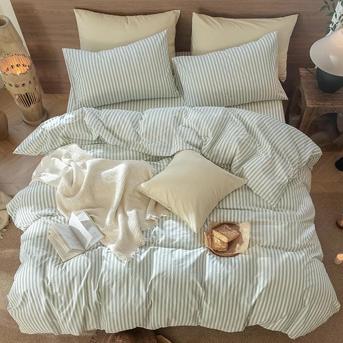 Linen Duvet Cover Set - Twin