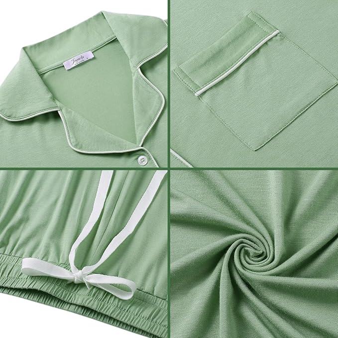Women's Bamboo Cooling Pajama Set - Long Sleeve