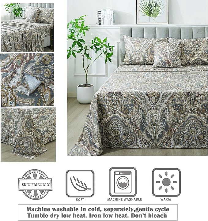 Bed Sheet Set - Queen - 4 Piece