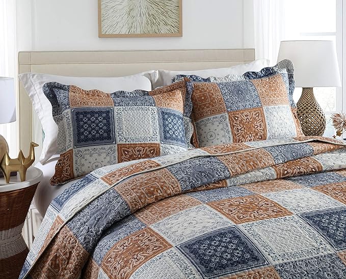 Microfiber Quilt Set - King - 3 Piece