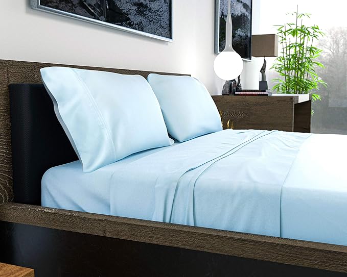 Bamboo Cooling Bed Sheet Set - King - 4 Piece