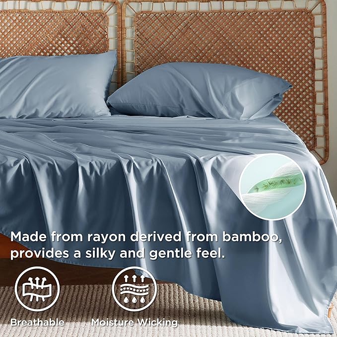 Bamboo Cooling Bed Sheet Set - Full