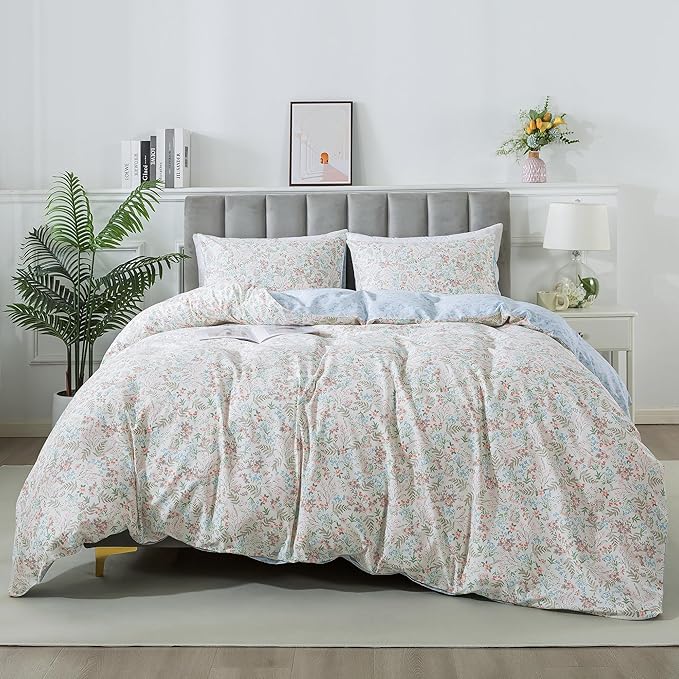 100% Cotton Duvet Cover Set - King - 3 Piece