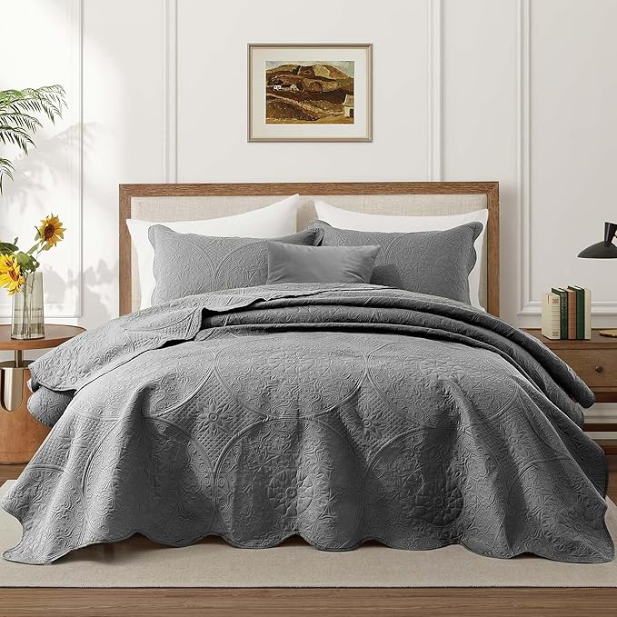 Microfiber Quilt Set - King - 8 Pack