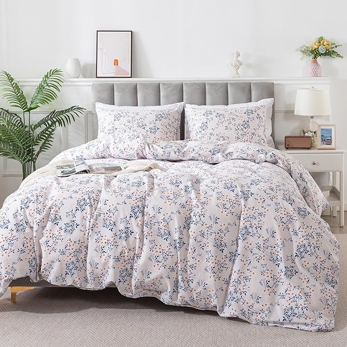 100% Cotton Duvet Cover Set - King - 3 Piece