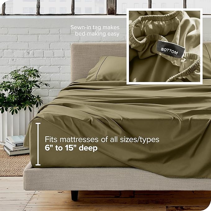 Microfiber Bed Sheet Set - Full - 4 Piece