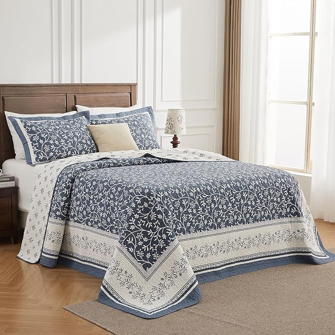 100% Cotton Bedding Set - Queen - 3 Piece