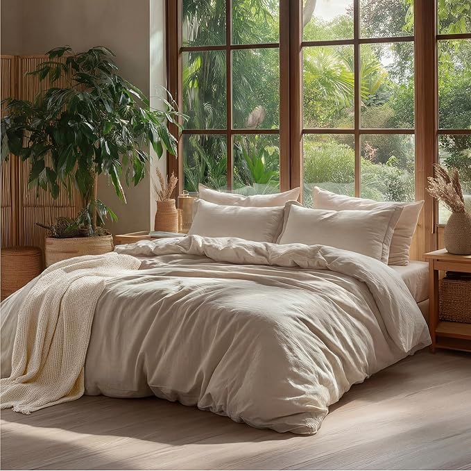 Linen Duvet Cover Set - Queen