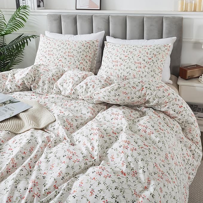 100% Cotton Duvet Cover Set - King - 3 Piece