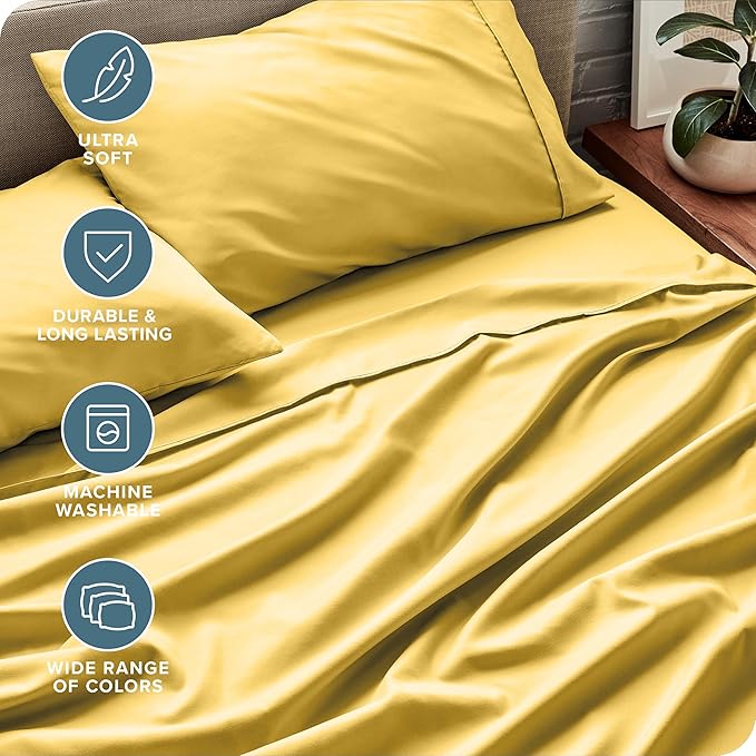 Microfiber Bed Sheet Set - King - 4 Piece