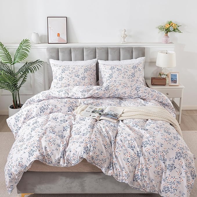 100% Cotton Duvet Cover Set - King - 3 Piece