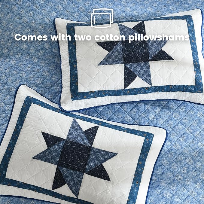 100% Cotton Quilt Set - Queen