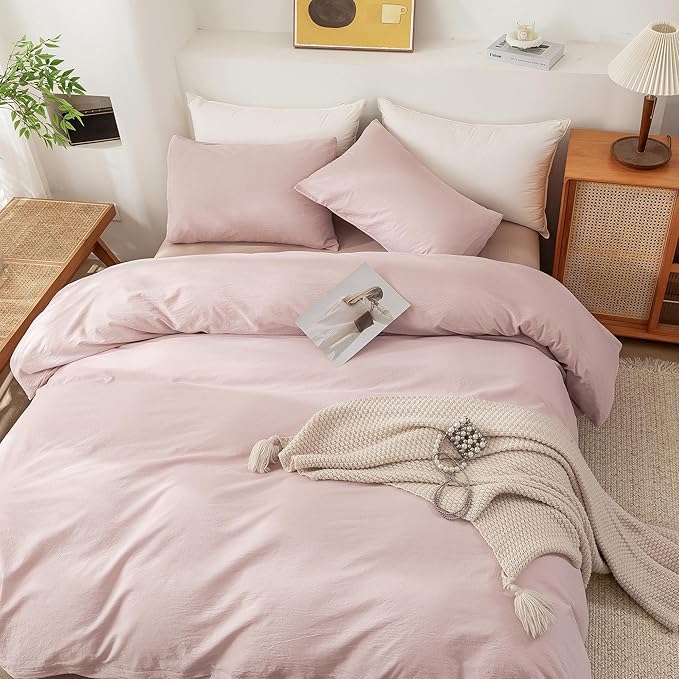 Linen Duvet Cover Set - Twin - 3 Piece