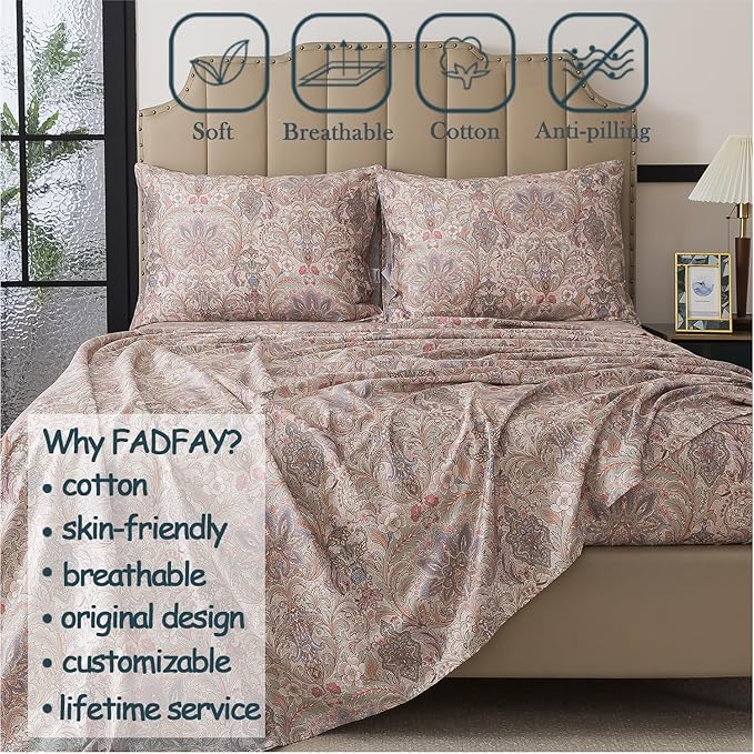Bed Sheet Set - California King - 4 Piece