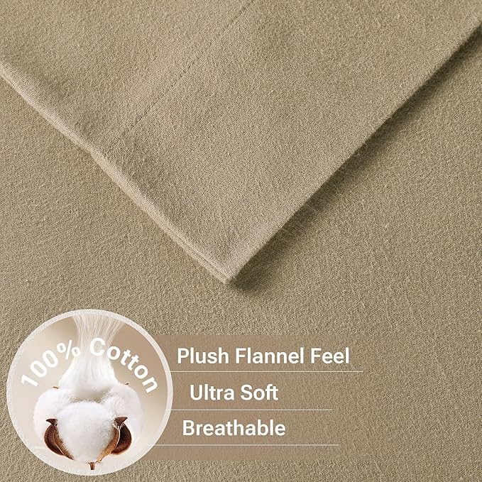 100% Cotton Bed Sheet Set - Full - 4 Piece