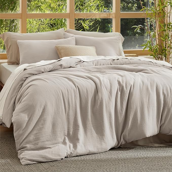 Bamboo Cooling Duvet Cover Set - Queen - 3 Piece