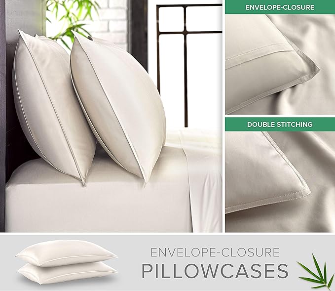 Bamboo Cooling Bed Sheet Set - Twin - 3 Piece
