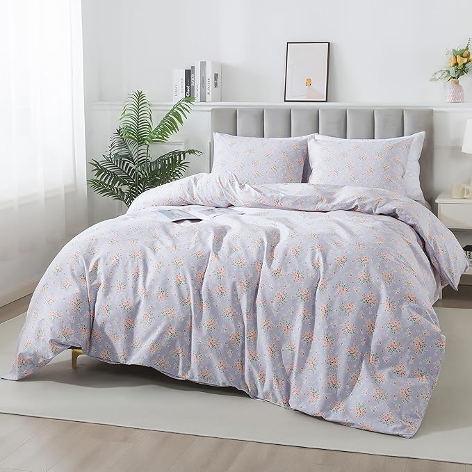 100% Cotton Duvet Cover Set - Queen - 3 Piece