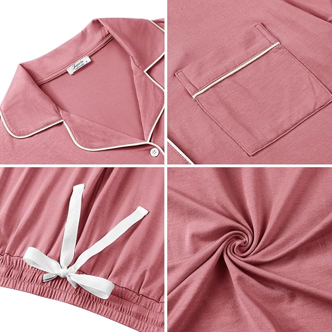 Women's Bamboo Cooling Pajama Set - Long Sleeve