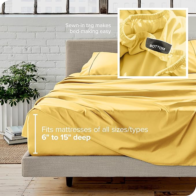 Microfiber Bed Sheet Set - King - 4 Piece