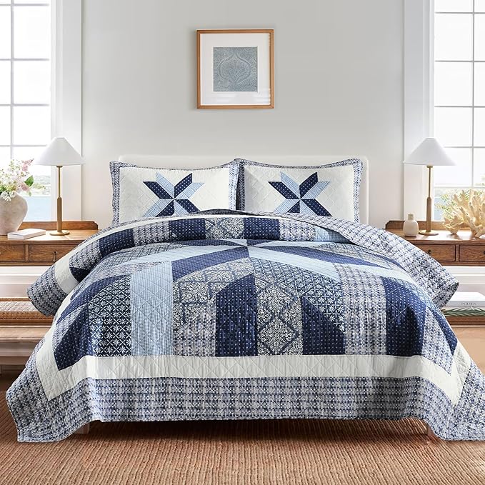 100% Cotton Quilt Set - Queen