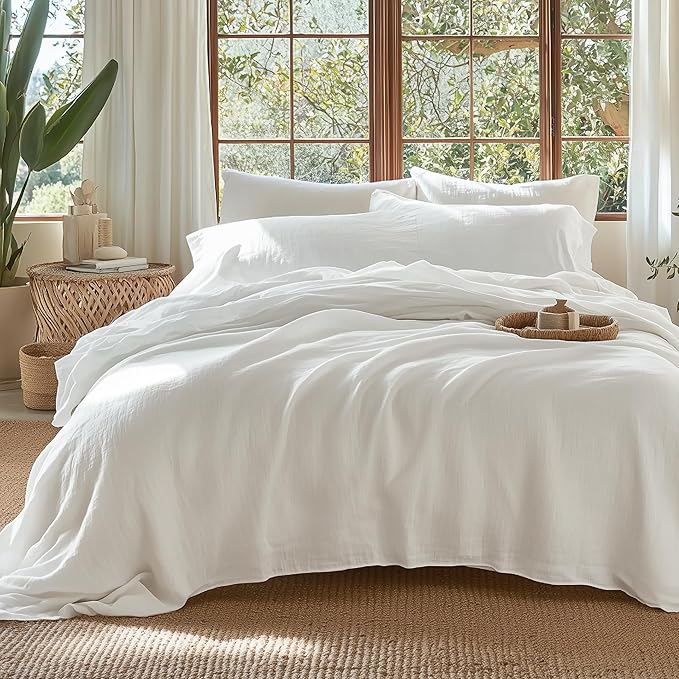 Linen Duvet Cover Set - Queen