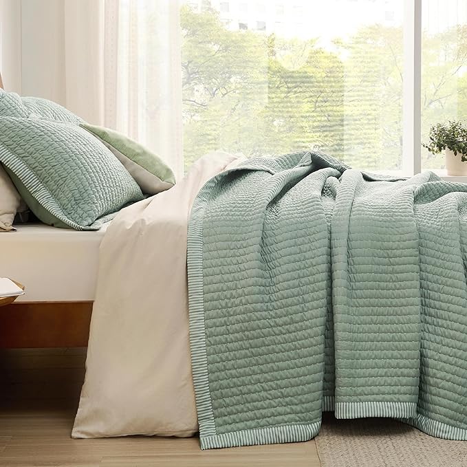 Microfiber Quilt Set - Twin - 2 Piece