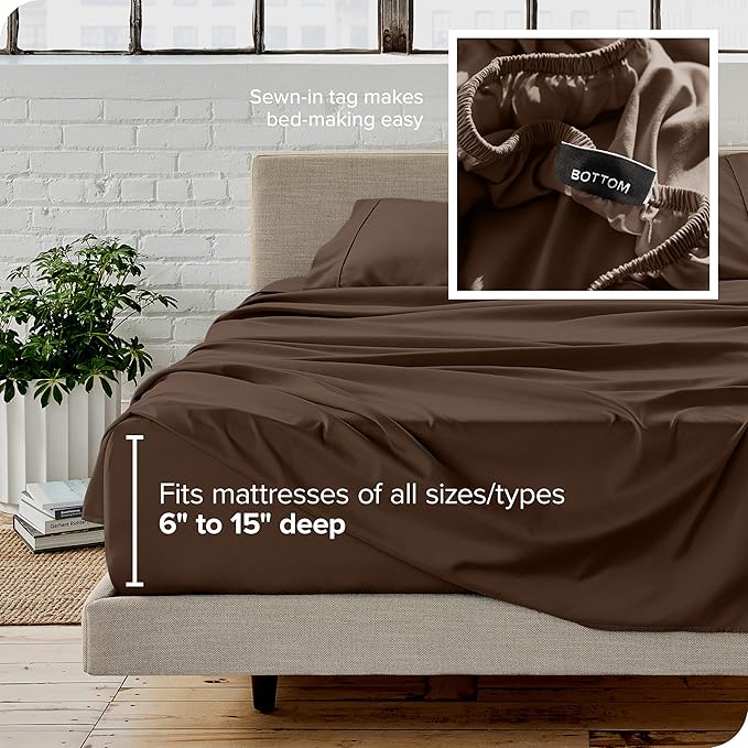 Microfiber Bed Sheet Set - Full - 4 Piece