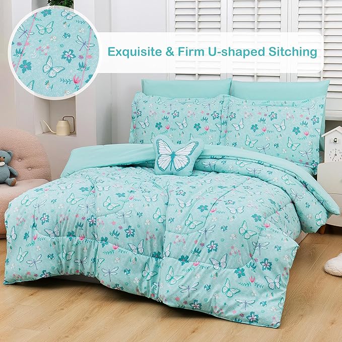 Microfiber Comforter Set - Twin - 6 Piece