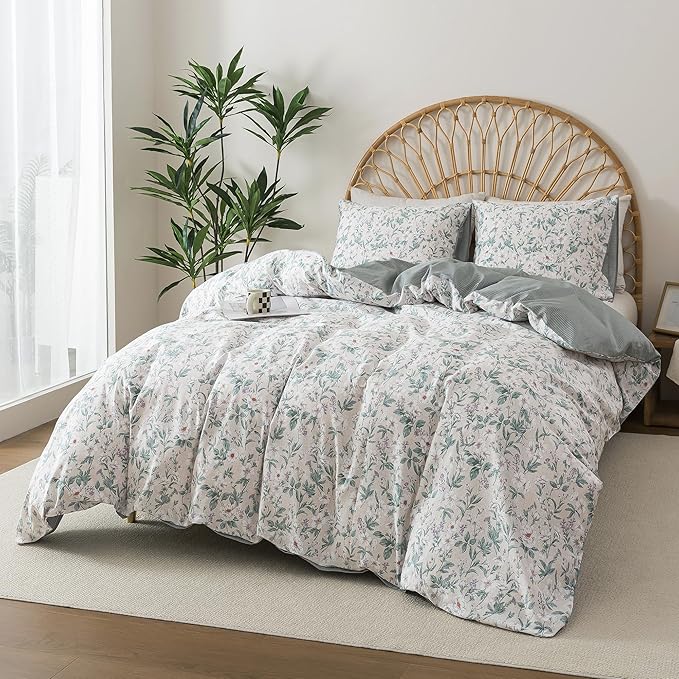 100% Cotton Duvet Cover Set - Queen - 3 Piece