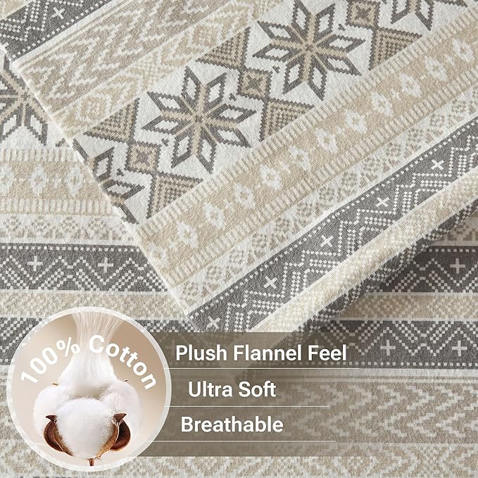 100% Cotton Bed Sheet Set - Twin - 3 Piece