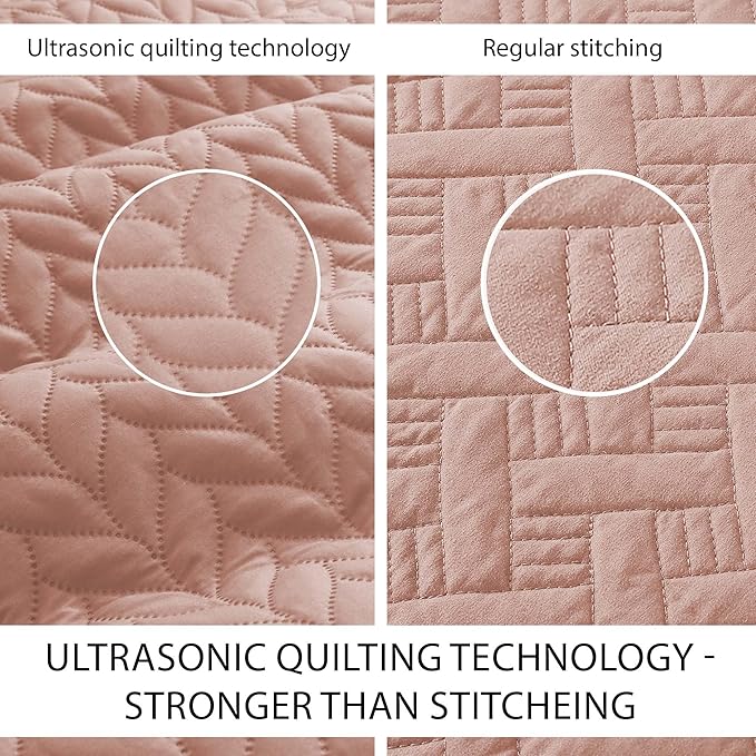 Microfiber Quilt Set - California King - 3 Piece