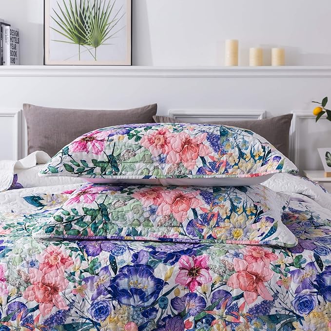 Microfiber Quilt Set - Queen - 3 Piece