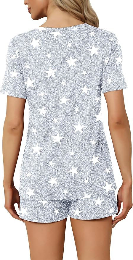 Women's Pajama Set - Short Sleeve - 2 Piece