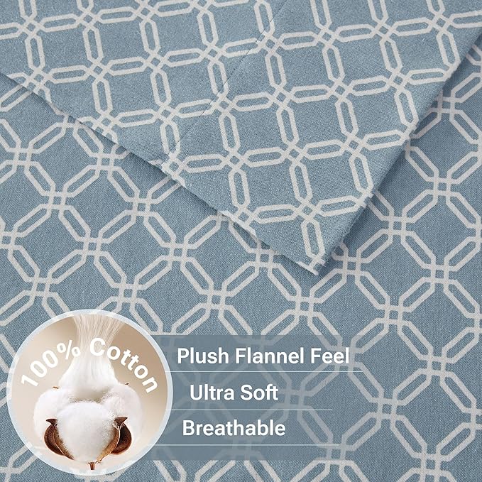 100% Cotton Bed Sheet Set - Twin XL - 3 Piece