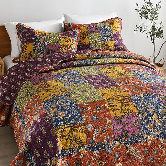 100% Cotton Quilt Set - Queen