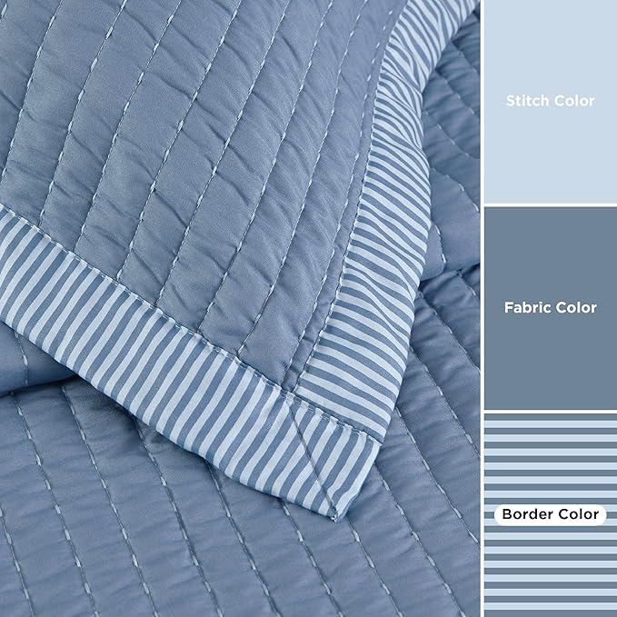 Microfiber Quilt Set - Twin - 2 Piece