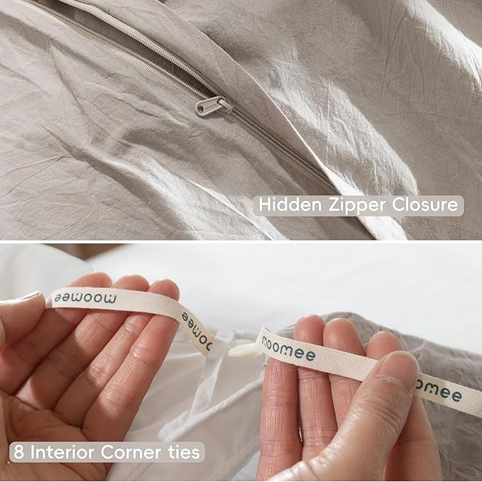 Linen Duvet Cover Set - Twin