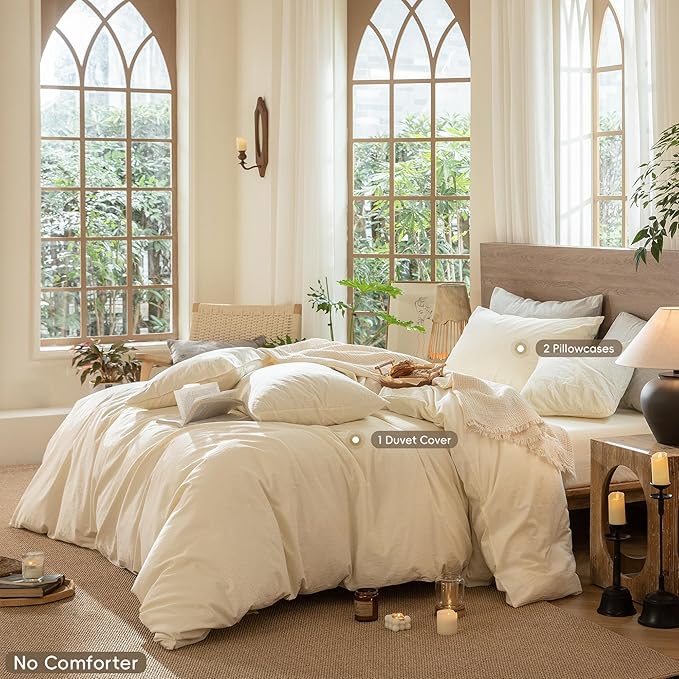Linen Duvet Cover Set - Queen
