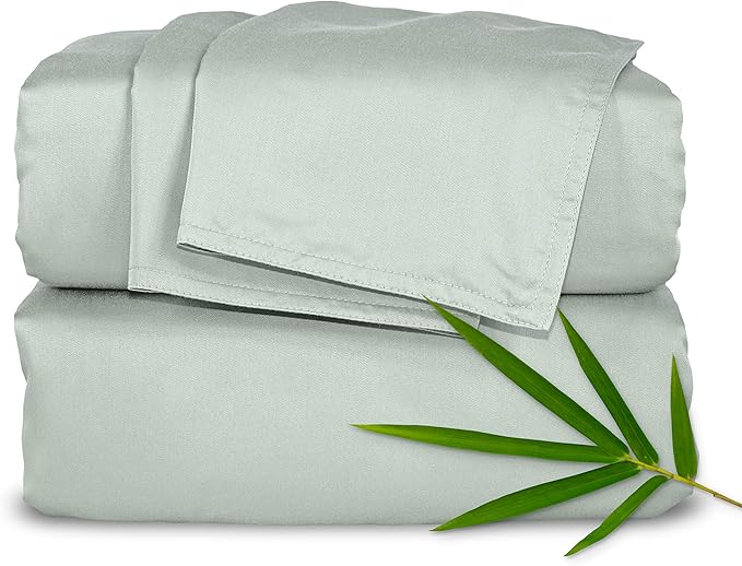 Bamboo Cooling Bed Sheet Set - Queen - 4 Piece