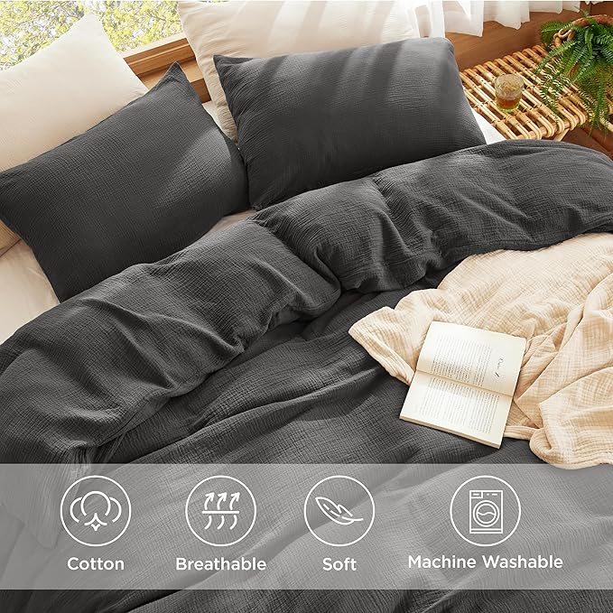 Linen Duvet Cover Set - Queen