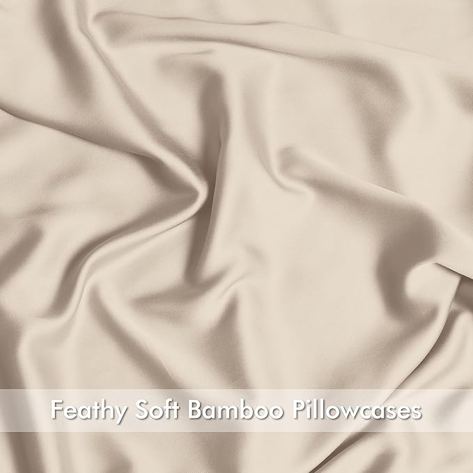 Bamboo Cooling Pillowcase Set - Queen - 4 Pack - 4 Piece