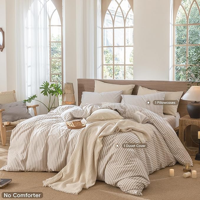 Linen Duvet Cover Set - Twin
