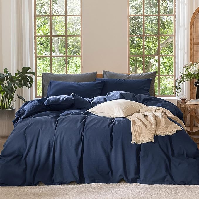 Linen Duvet Cover Set - Queen