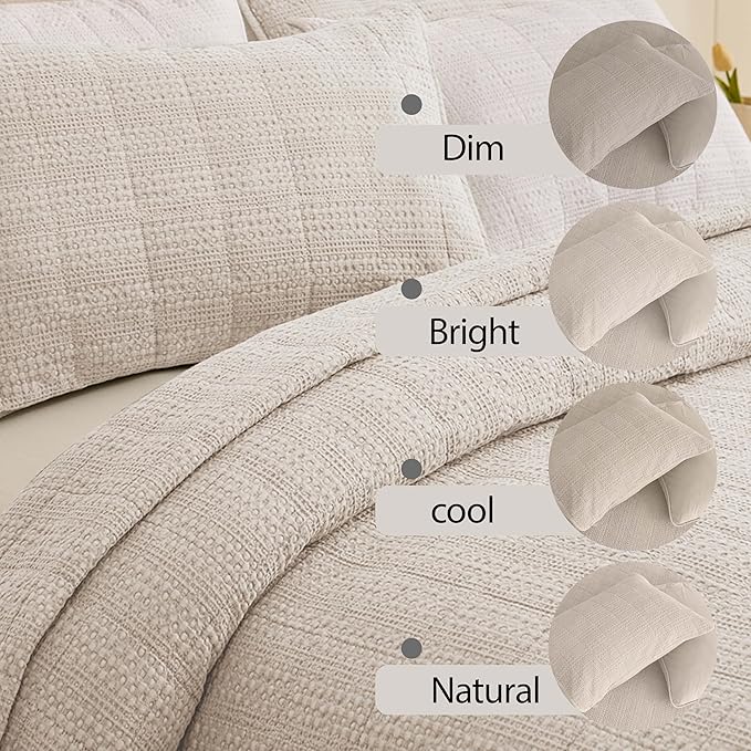 100% Cotton Quilt Set - Queen - 3 Piece